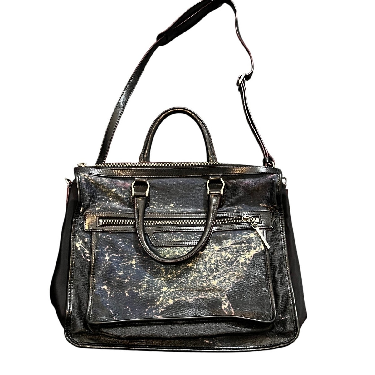 Mz Wallace Black And Gold Shoulder Bag